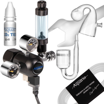 Комплект CO2 без балону Aquario Professional 2.0 з електроклапаном-8