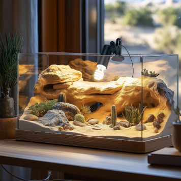 Світильник з затискної ручкою і таймером Terrario ReptiSun Time Control 200W-3