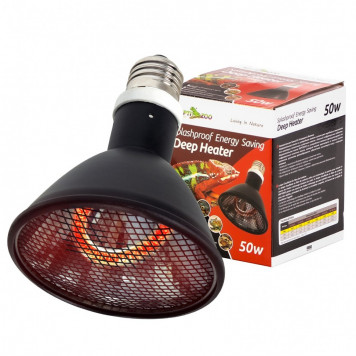 Випромінювач тепла Repti-Zoo Deep Heater 50W інфрачервоний обігрівач для тераріуму (PAR95050)