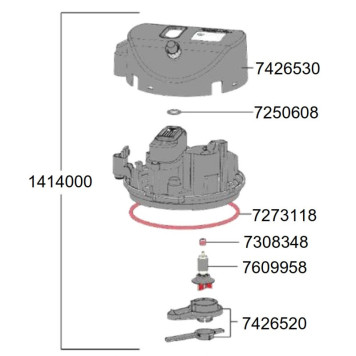 Голова для фильтра Eheim classicVARIO+e 250 (2214) (1414000)-1