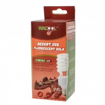 Лампа Е27 Wacool Desert UVB 10.0 26W + UV card (SCT1026)-1