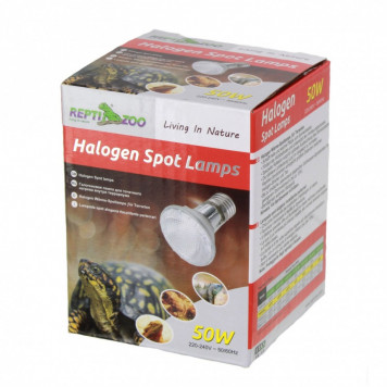 Лампа галогенова точкового нагріву UVA Repti-Zoo Spot lamp 50W (PAR2050)-1
