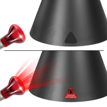 Світильник глибокий рефлекторний з Wi-Fi Repti-Zoo Smart Wi-Fi Deep Lamp L 150W (ZRL02LB)-4