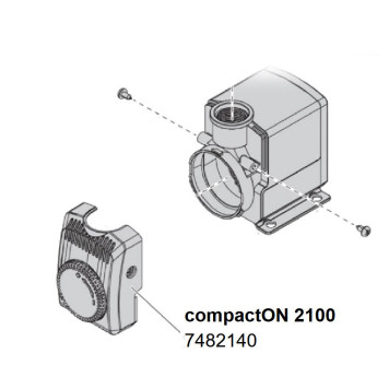 Кришка насоса для EHEIM compactON 2100 з регулятором (7482140)-2