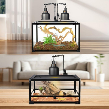 Тримач для ламп Repti-Zoo Dual Light Bracket LH023D подвійний кронштейн для тераріуму 360°-7