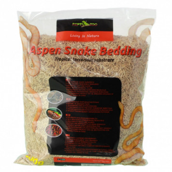 Субстрат з тополі Repti-Zoo Aspen Snake Bedding 2,4 л (SB001) для змій та копаючих рептилій