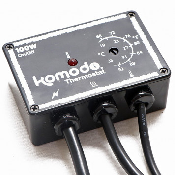 Аналоговий димер термостат Komodo Dimmer Thermostat 100W для нагрівального кабелю або мати-1