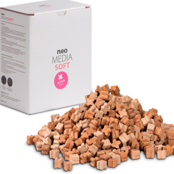 Наповнювач для біофільтрації зі зниженням pH Aquario Neo Media Soft Quad 5л-1