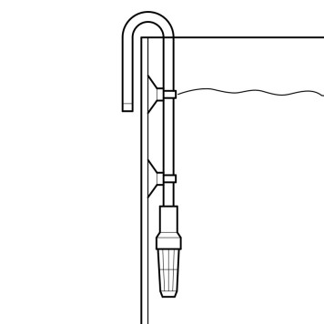 Трубка вхідна Eheim intake pipe 12/16 320мм антрацит (7288348)-1
