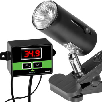 Світильник з затискної ручкою і термостатом ReptiSun Temperature Control 200W-2