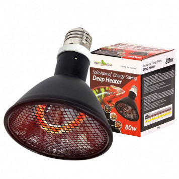 Випромінювач тепла Repti-Zoo Deep Heater 80W інфрачервоний обігрівач для тераріуму (PAR95080)