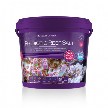 Сіль для рифових акваріумів з пробіотиками Aquaforest Probiotic Reef Salt 22кг (730051)