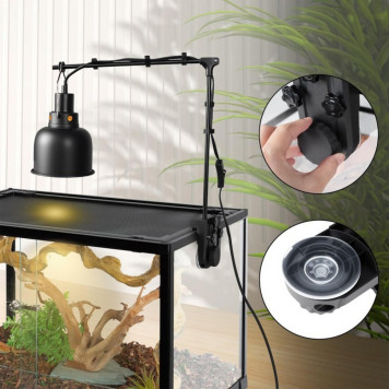 Тримач для ламп Repti-Zoo Dual Light Bracket LH023D подвійний кронштейн для тераріуму 360°-2