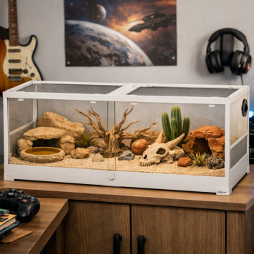 Тераріум Repti-Zoo 120x45x45см для рептилій, амфібій, гризунів та черепах (RK0222UW)-1