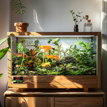 Нагрівальний мат з термостатом Terrario Amantea 2.0 10W 30x20см-1