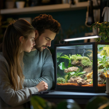 Світильник LED 40-50см для тераріумів з контролером часу Terrario ReptoRay 12W-2