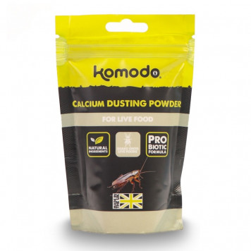 Кальцій Komodo Calcium Dusting Powder 200г. для рептилій та амфібій, порошок для живого корму (U45410)