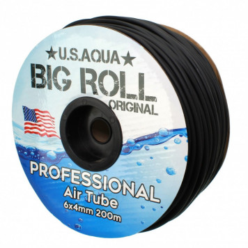 Шланг U.S.AQUA Airline Black чорний 4/6 силіконовий 200м. (usaqua-black200)