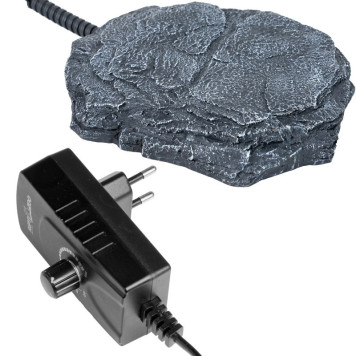 Нагрівальний камінь з регулятором температури Repti-Zoo Dimmer Heat Rock 12W 20x27x3 см (AHR0612P) для тераріумів-3