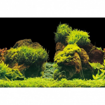 Акваріумний задній фон Aqua Nova Скали/Рослини 150x60см (ROCK/PLANTS XL)-2