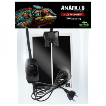 Нагрівальний мат з термостатом Terrario Amarillo 7W 15x28см-1