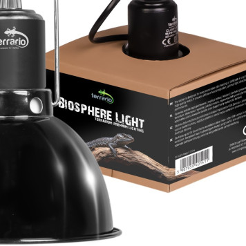 Світильник глибокий рефлекторний Terrario Biosphere Light 75W для локального обігріву тераріумів з керамічним патроном E27-6