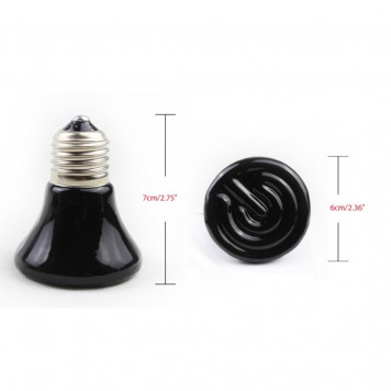 Керамічний випромінювач тепла Repti-Zoo Ceramic Heat 75W (DL275075B)-3