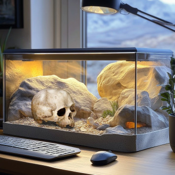 Декорація череп людини Terrario Human Skull 14x11x11см (151211)-6