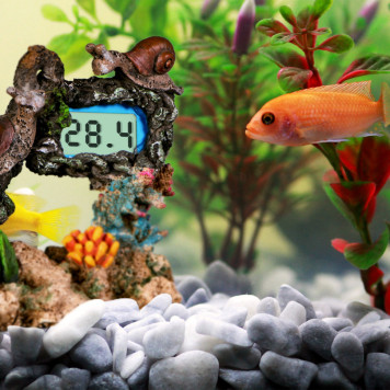 Декорація Yusee Aquarium Decor Thermometer з термометром LCD 14X6X11см (ys201030)-5