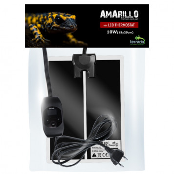 Нагрівальний мат з термостатом Terrario Amarillo 10W 20x30см-1