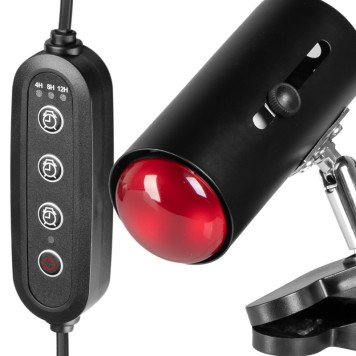 Світильник з затискної ручкою і таймером Terrario ReptiSun Time Control 200W-4