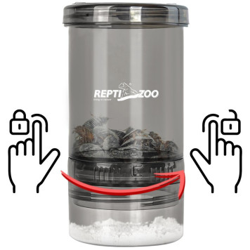 Вітамінізатор, шейкер Repti-Zoo Vita-Calcium (GMB01) для обробки кормових комах кальцієм і вітамінами-6