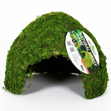 Схованка з моху Repti-Zoo Natural Mossy Dome L 22x17см ERS25L для тераріуму, рептилій і геконів, з живим мохом-4