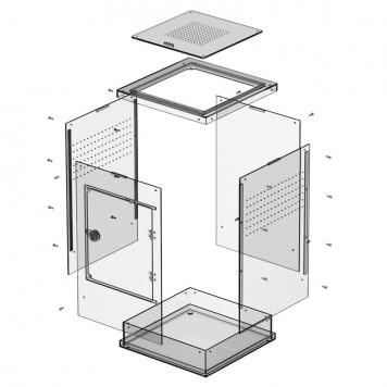 Тераріум Repti-Zoo Acrylic Terrarium 20x20x30см (PACR10)-4