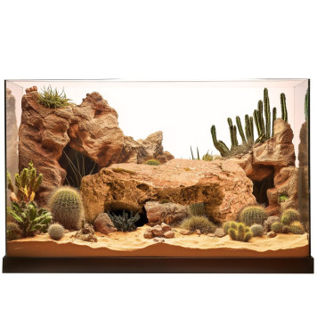 Декорація криївка Terrario Mountain Shelf M 22x17x8,5см (23188)-5