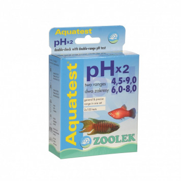 Тест pH (4,5-9,0)/(6,0-8,0) Zoolek Aquatest pH x2 (1020)-1
