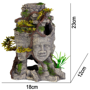 Декорація руїни храму Terrario Temple Ruins Taj 18x12x23см (TAJ671)-1