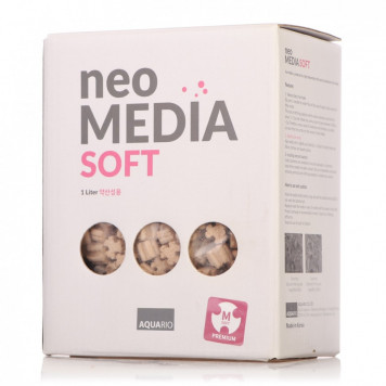 Наповнювач для біофільтрації зі зниженням pH Aquario Neo Media Soft 1л (neomedia-s1)-1