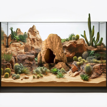 Декорація пещера Terrario Mountain Cave 19x13x14см (201414)-3