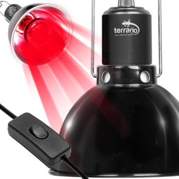 Світильник глибокий рефлекторний Terrario Biosphere Light 75W для локального обігріву тераріумів з керамічним патроном E27-3