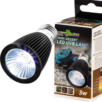 Лампа Repti-Zoo LED UVB 10.0 Desert 3W для пустельного тераріуму
