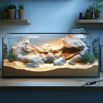 Світильник LED 80-90см для тераріумів з контролером часу Terrario ReptoRay 24W-2