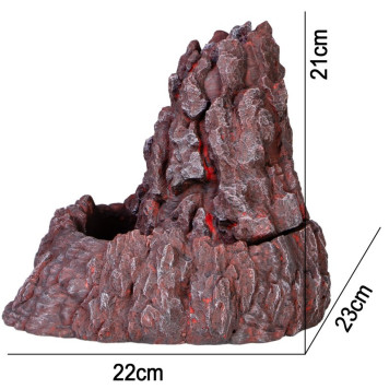 Декорація фонтан Terrario Volcano Fountain 22x23x21см (232321)-1