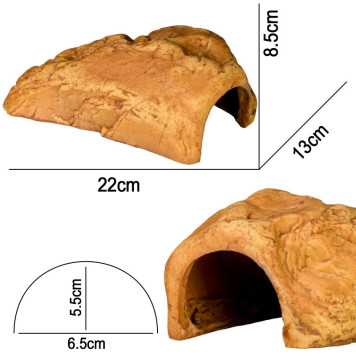 Декорація пещера Terrario Rock Shelter без дна 22x13x8,5см (23139)-1