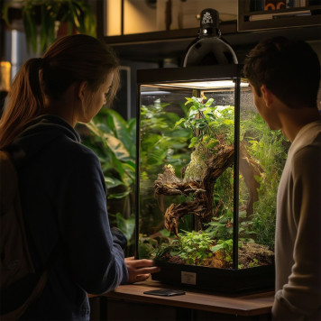 Світильник глибокий рефлекторний Terrario Biosphere Light 75W для локального обігріву тераріумів з керамічним патроном E27-5