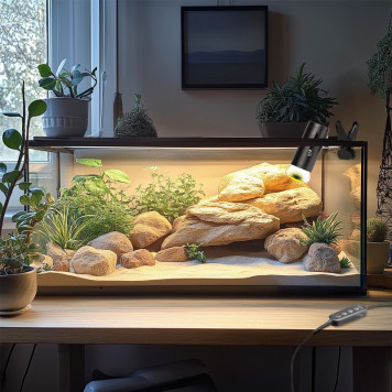 Світильник з затискної ручкою і таймером Terrario ReptiSun Time Control 200W-2