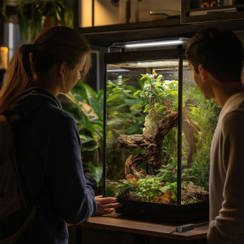 Світильник LED 30-40см для тераріумів з контролером часу Terrario ReptoRay 10W-2