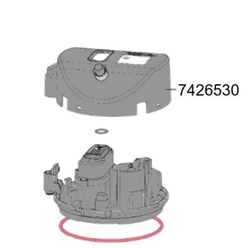 Кришка голови для зовнішнього фільтру Eheim classicVARIO+e 250 (2214) (7426530)-1