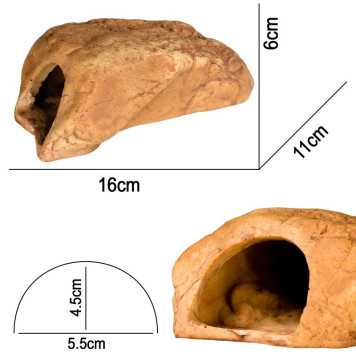 Декорація пещера Terrario Rock Shelter S 16x11x6см (17115)-1