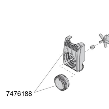 Кришка насоса для EHEIM compactON 1000 з регулятором (7476188)-1